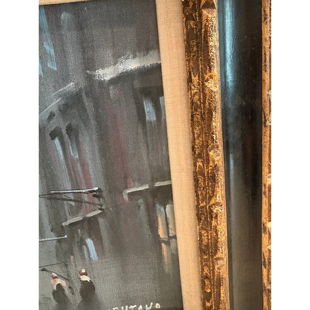 Mid 20th Century Framed Oil Painting by Spanish Artist Joe Luis Campuzano For Sale - Image 9 of 12