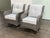 Modern Outdoor Porch Glider Swivel Chairs, Pair For Sale - Image 3 of 12