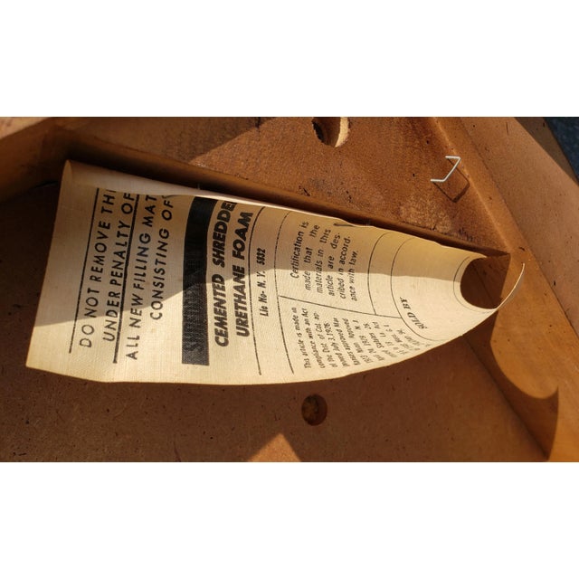 Wood Set of Four j.l. Metz Furniture French Walnut, Brass and Top Grain Cow Hide Leather Seat Dining Chairs For Sale - Image 7 of 9