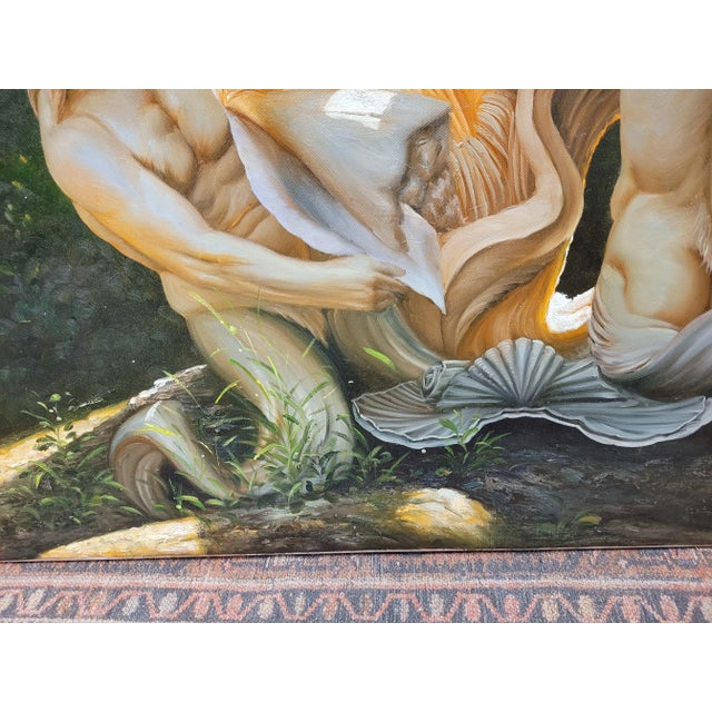 Realism 1930s Baroque Classical Still Life Oil Painting of "Horses of the Sun" For Sale - Image 3 of 11