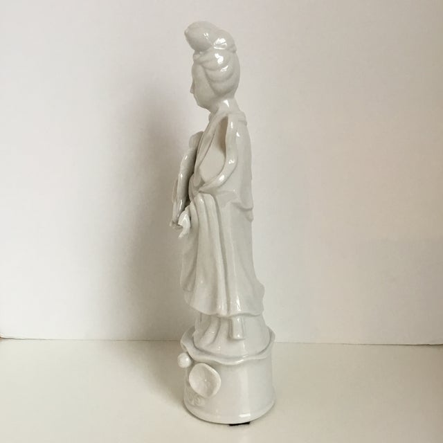 Porcelain Kwan Yin Statue Chairish
