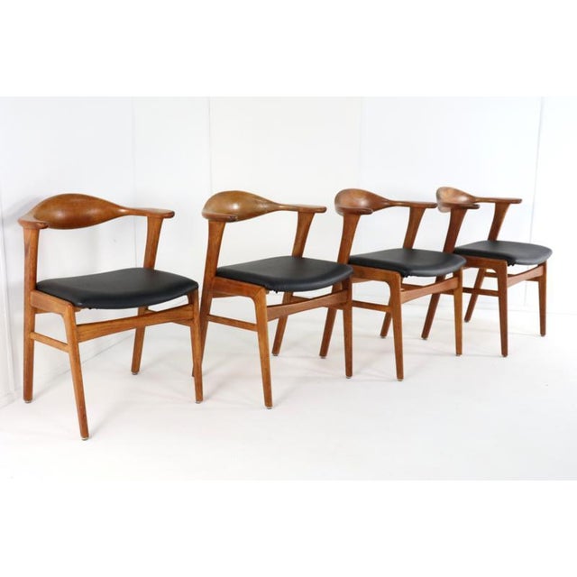 Desk Chairs Model 49 attributed to Erik Kirkegaard for for Høng Stolefabrik, 1960s, Set of 4 For Sale - Image 16 of 16