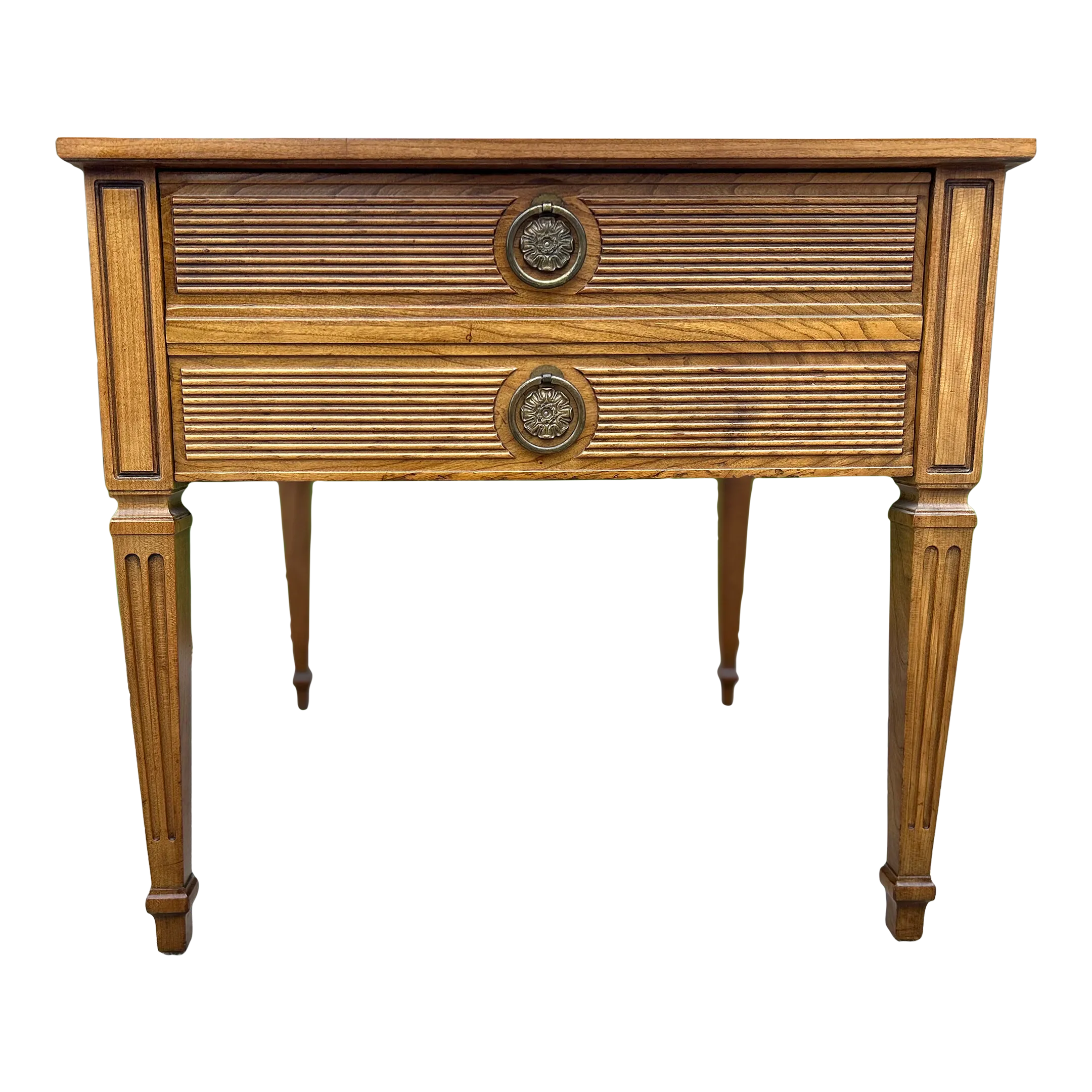 HENREDON センターテーブル　アメリカ製 SOLD - HENREDON 1980's Oak and Brass Mirror Top Contemporary
