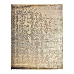 Hand Knotted Bamboo Silk Rug. 8'1"x 10'1"