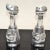 Abstract Vintage Carrol Boyes Man & Women Collectible Aluminum Bottle & Stopper Vessels- a Pair For Sale - Image 3 of 12