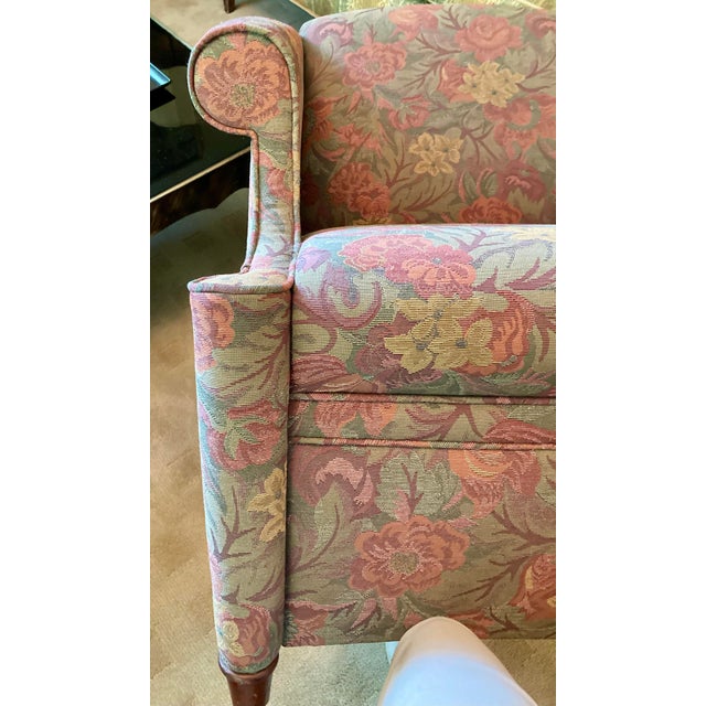 Pair of Vintage David Edward Club Chairs With Floral Print For Sale - Image 10 of 17