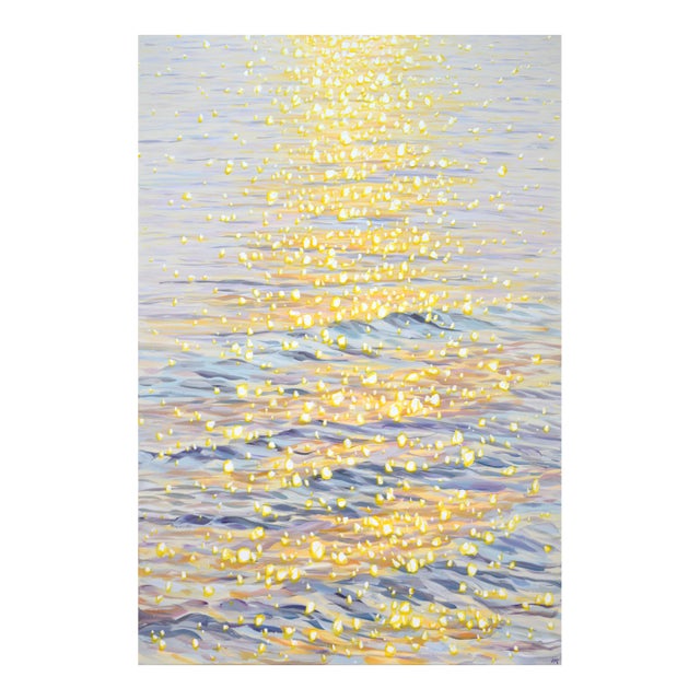 Shimmering Water. Original Modern Hand Painting For Sale