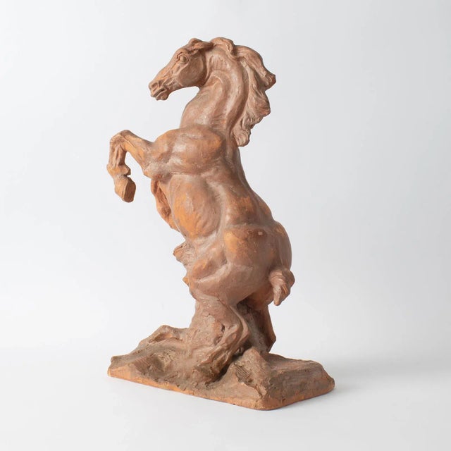 Maurice Waucquez, Rearing Horse, 1930s, Earthenware For Sale - Image 3 of 13