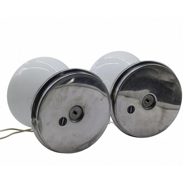 Silver Space Age Table Lamps by Goffredo Reggiani, Italy, 1970s, Set of 2 For Sale - Image 8 of 13