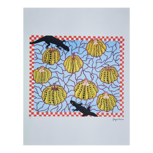 After Yayoi Kusama, Black Lizards , Lithograph, 1990s