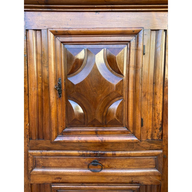 Antique Dutch Baroque Light Oak Cupboard or Cabinet, 18th Century For Sale - Image 17 of 18