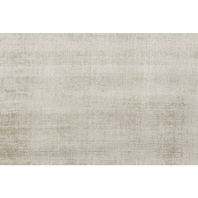 Contemporary Rug & Kilim’s Oversized Contemporary Textural Solid Rug in Light Beige Tones - 10x19 For Sale - Image 3 of 7