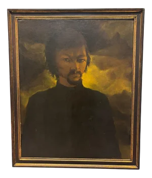 Hans Kitslaar, Portrait, Oil on Canvas, 1960s, Framed