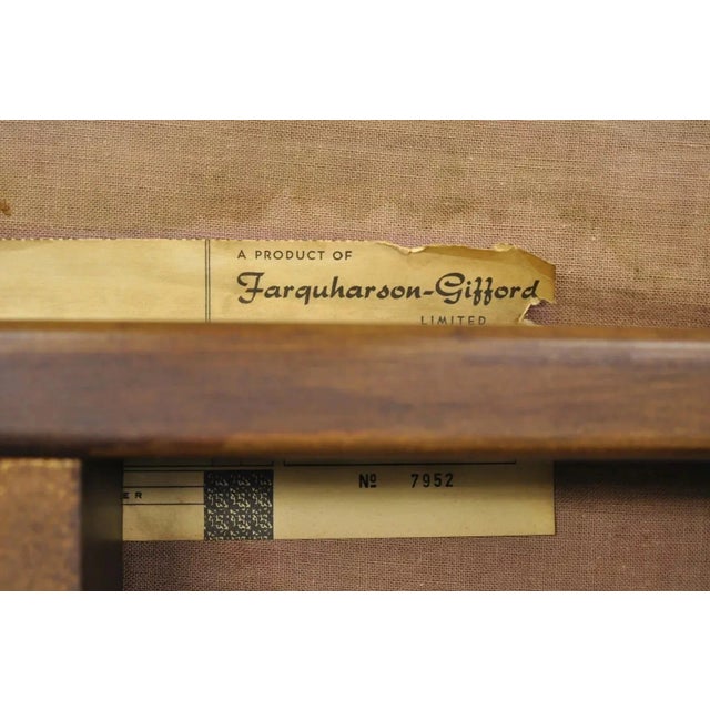 Mid 20th Century Vintage Mid Century Modern Floating Form Desk Arm Chair by Farquharson Gifford For Sale - Image 10 of 12