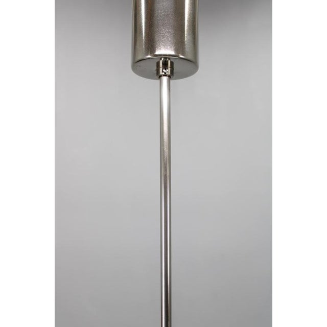Mid-Century Glass and Chrome Pendant Lamp, Czech, 1960s For Sale - Image 6 of 9
