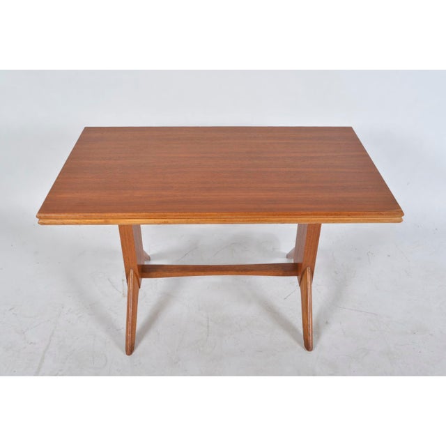 1940s Mid-Century Teak Metamorphic Dining Coffee Table by Wilhelm Renz, Germany, 1950s For Sale - Image 5 of 18