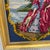 Vintage Needle Point Painting “lady in Red” Framed For Sale - Image 4 of 8