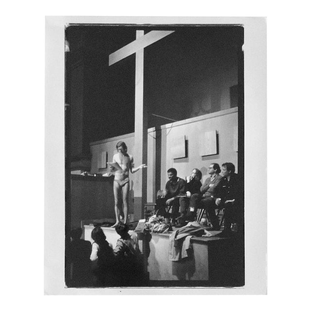 Fred McDarrah, Vintage Signed Silver Gelatin Photograph Beat Poet Peter Orlovsky Beatnik Photo, 1964 For Sale