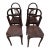 Series of 4 Bistro Chairs in Beech Art-Deco.gossier sculpted, the chair is bistro, hunting in an old Parisian brewery.