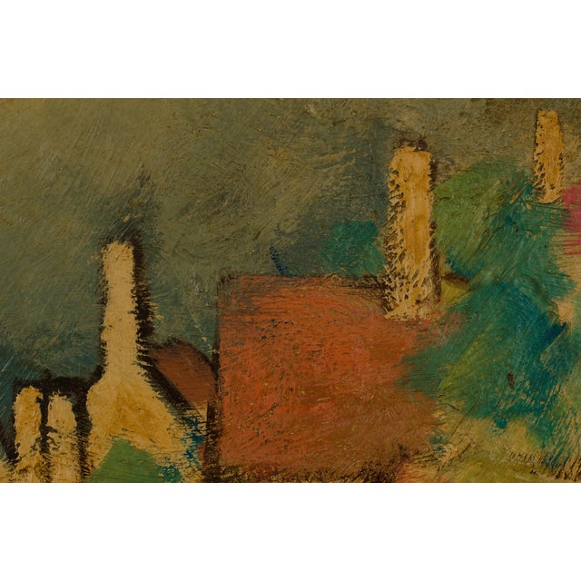 2000 - 2009 Poul K. Jørgensen, Gudhjem, Bornholm Townscape, 1990s, Oil on Board For Sale - Image 5 of 12