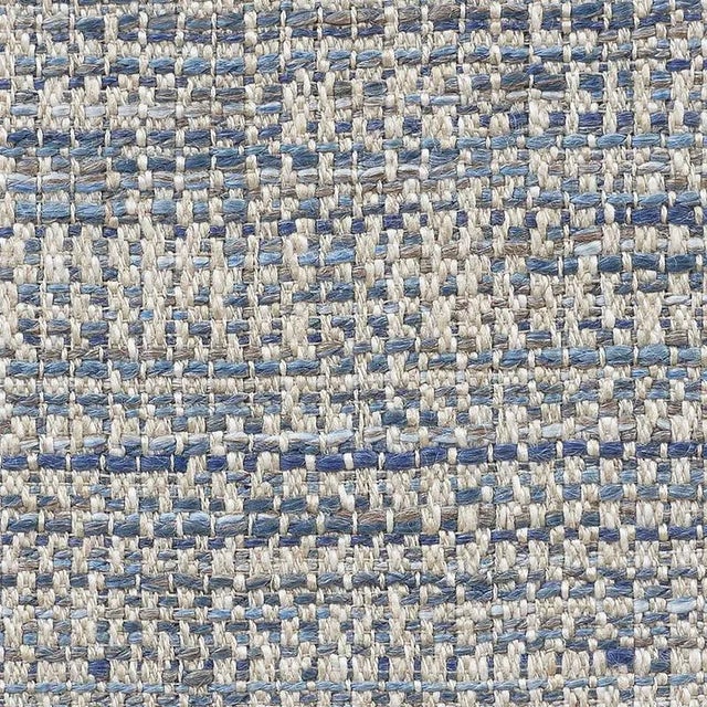 Contemporary Sample - Schumacher Auckland Performance Fabric in Indigo For Sale - Image 3 of 3