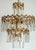 Drop Chandelier in Brass and Murano Glass, 1970s For Sale - Image 4 of 14