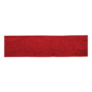Ornate Embroidered Wired Ribbon 4" x 5 Yds. For Sale