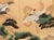 Large 1950s Japanese or Chinoiserie Style Painted Silk Screen For Sale - Image 11 of 17