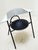 Silver 1990s Post-Modern Sculptural Metal Dining or Statement Chair Brushed Silver and Black For Sale - Image 8 of 11