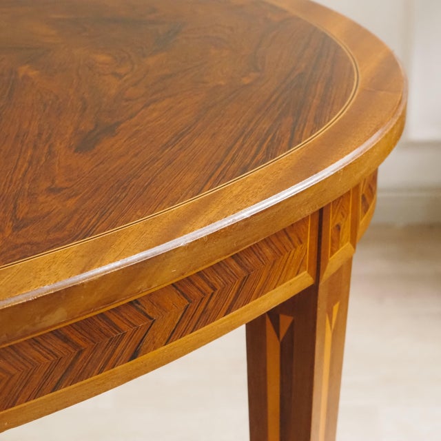Oval Dining Table with Inlays For Sale - Image 5 of 14