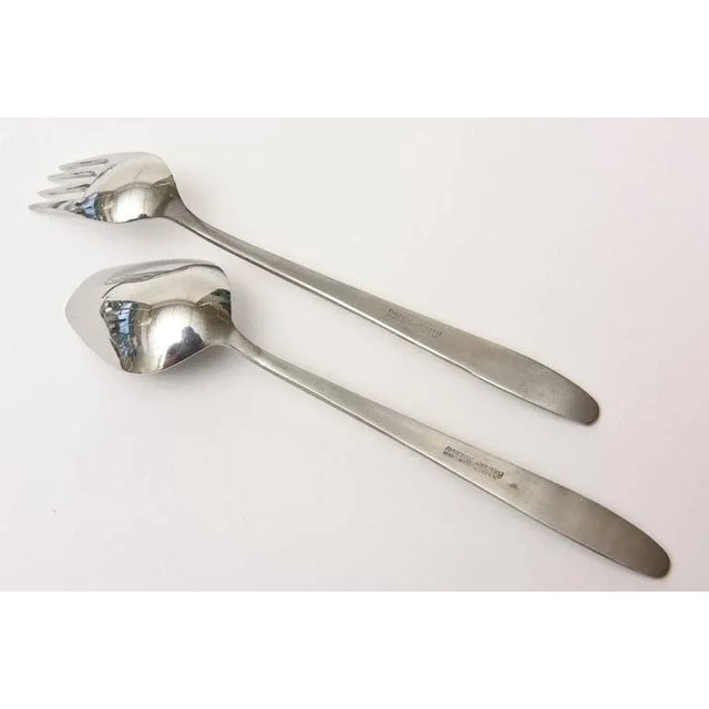 1960's Stainless Steel Flatware of Helmut Adler for Amboss, Austria Set of 73 PIeces For Sale In Miami - Image 6 of 9