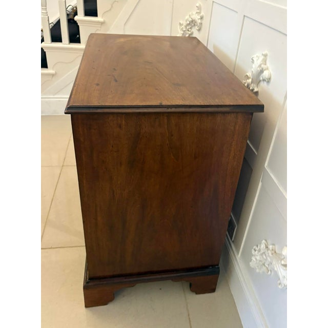 Wood Antique George III Mahogany Chest of Drawers, 1800 For Sale - Image 7 of 11