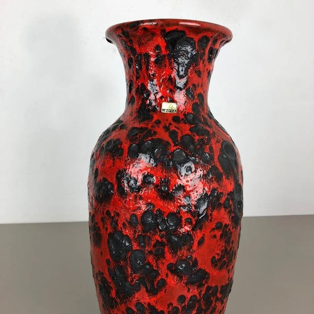 Large Pottery Fat Lava Multi-Color 239-41 Vase from Scheurich, 1970s For Sale - Image 6 of 14