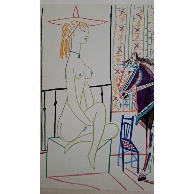 Modern Pablo Picasso, The King and the Nude Woman with a Hat, 1954, Lithograph For Sale - Image 3 of 6