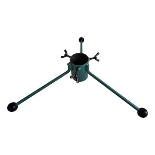 Mid-Century Czechoslovak Metal Christmas Tree Tripod Stand, 1960 For Sale