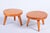 Mid-Century Small Tables in Larch Wood, Czech. 1950s, Set of 2 For Sale - Image 9 of 9