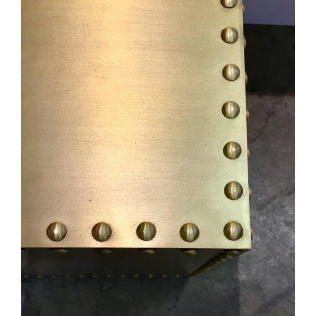 Modern Modern Brass Cube Bunch Table For Sale - Image 3 of 5