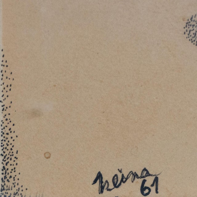 1990s Surreal Architectural Composition, Pen and Ink Drawing, 20th Century For Sale - Image 5 of 7