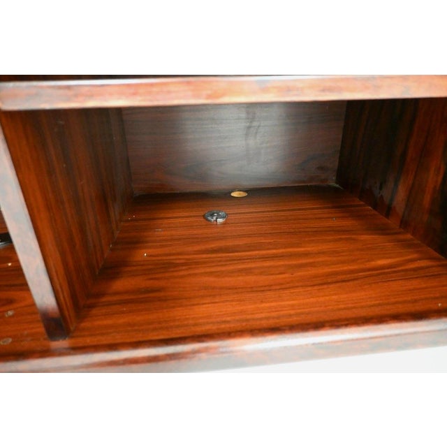 1970s Vintage Danish Tambour Door Cabinet from Dyrlund, 1970s For Sale - Image 5 of 15