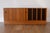 Vintage Danish Modern Teak Credenza With Vinyl Record Storage on Plinth Base For Sale - Image 4 of 14
