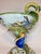 Late 19th Century Antique French Quimper Porquier-Beau Footed Compote With Swan Handle For Sale - Image 5 of 16