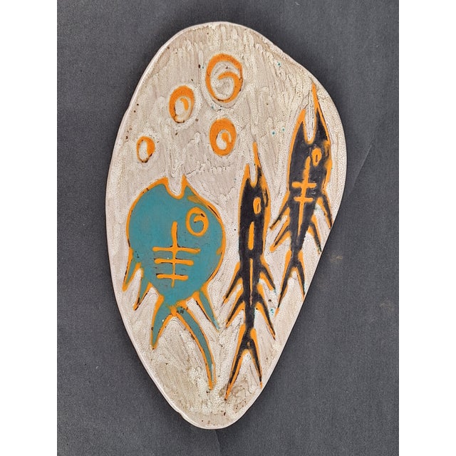 1950s Ceramic Plate by Livia Gorka, Hungary, 1950s-1960s For Sale - Image 5 of 5
