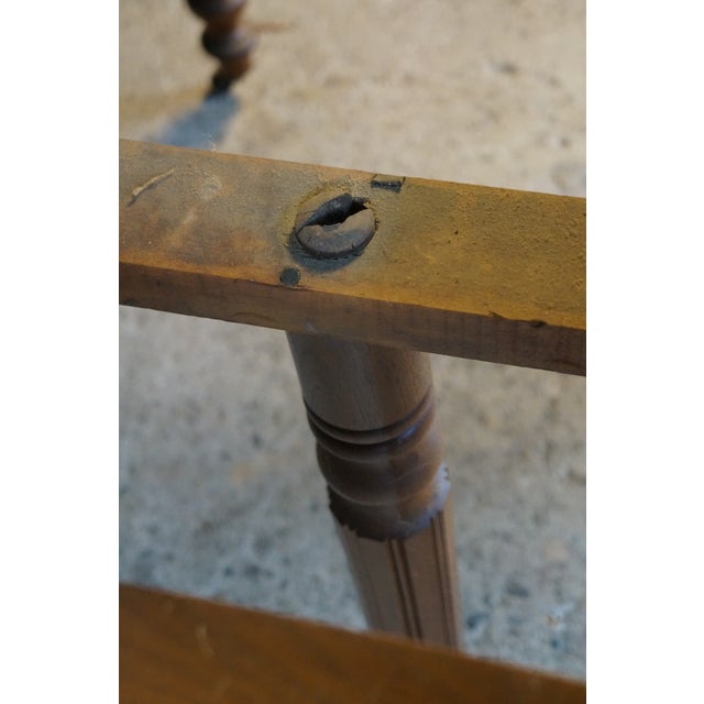 Antique American Victorian Mahogany Drop Leaf Dining Table Expandable Console For Sale - Image 14 of 18