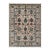 Vase Design Area Rug, Hand-Knotted Wool, Floral, 6x8, Ivory & Turquoise For Sale