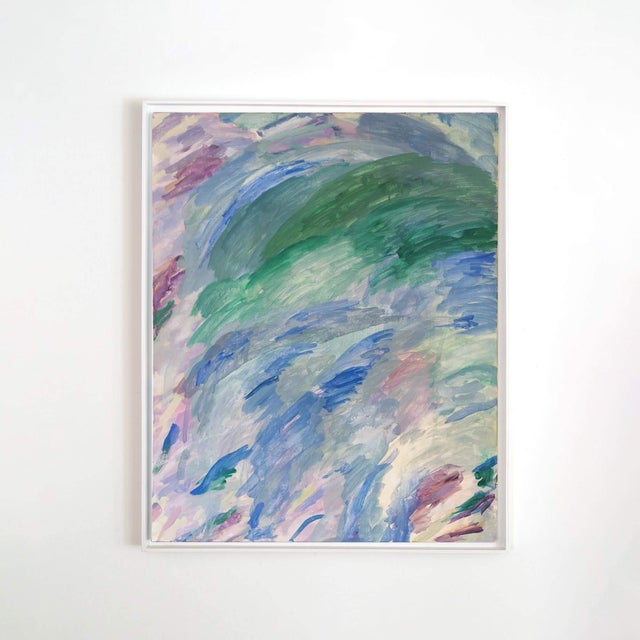 Mid-Century Modern "Juno," Abstract Painting in Frame - 30" X 40" For Sale - Image 3 of 5