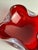Murano Sommerso Glass Bowl in Ruby Red and Alabaster by Alfredo Barbini, 1960s For Sale - Image 4 of 10