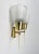 Wall Lights in Brass and Beige, 1950s, Set of 2 For Sale - Image 4 of 18