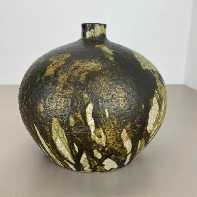 Abstract Ceramic Studio Pottery Vase from Gerhard Liebenthron, Germany, 1963 For Sale - Image 10 of 18
