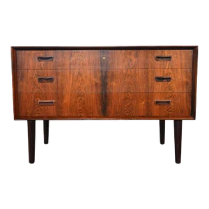 Johannes Sorth Three Drawer Rosewood Gentleman's Chest