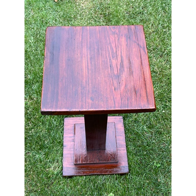 Late 19th Century Antique, Stickley/Mission Style, Mahogany Plant Stand/Pedestal Side Table, Circa 1800’s, Arts and Crafts For Sale - Image 5 of 8